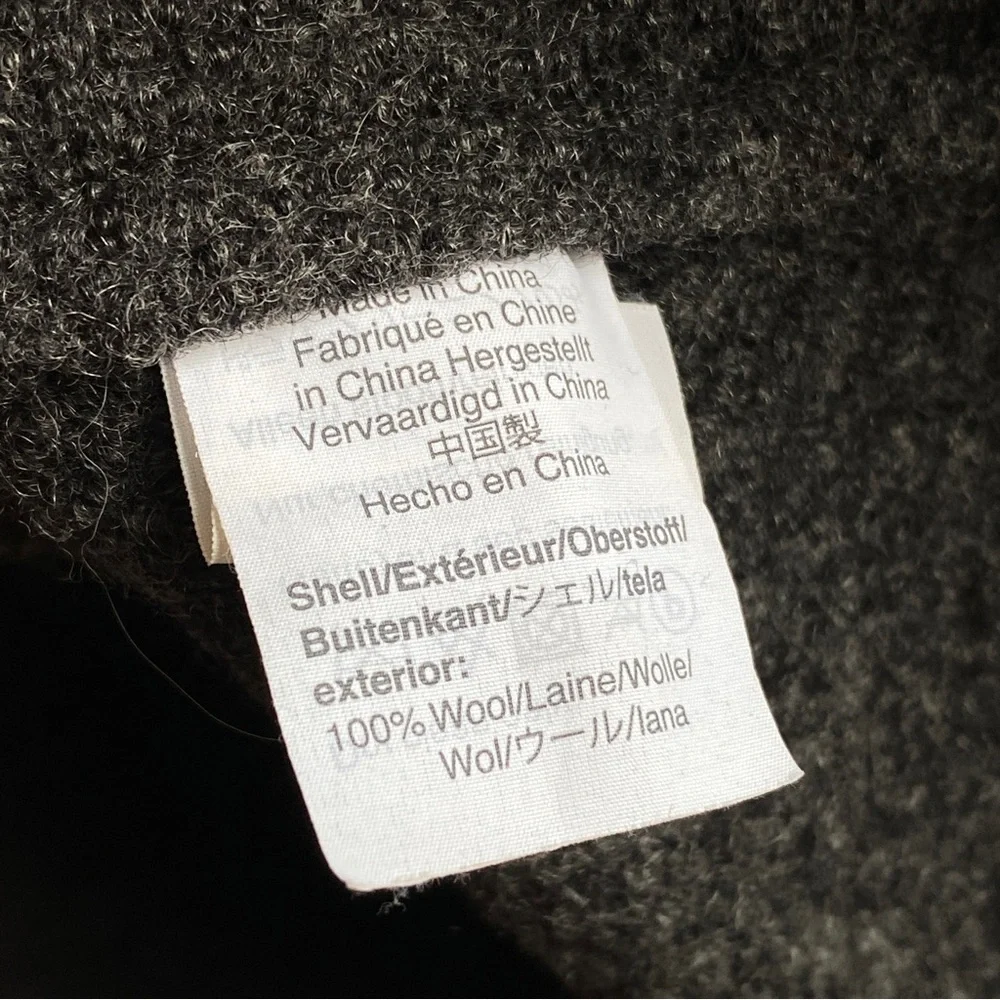 J. Crew Daphne Topcoat in Italian Boiled Wool Dark Gray Size 4 w/ Small Flaw - Picture 7 of 12